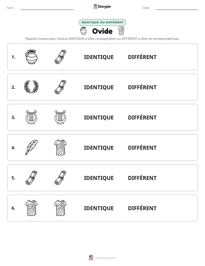 Identique ou Différent