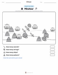 Minotaur printable worksheet preview