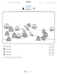 تھیسیس اور مینوٹور پرنٹ کرنے کے قابل ورکشیٹ کا پیش نظارہ