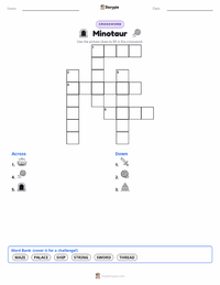 Minotaur printable worksheet preview