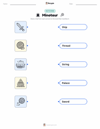 Minotaur printable worksheet for kids
