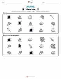 Minotaur printable worksheet preview