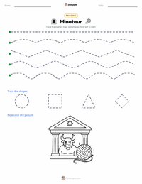 Minotaur printable worksheet preview