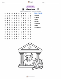 Minotaur printable worksheet preview