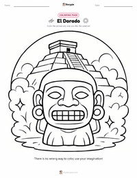 El Dorado coloring page for kids