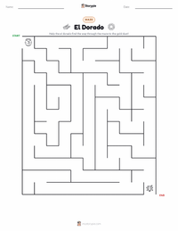 El Dorado printable worksheet preview