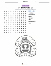 El Dorado afdrukbare werkblad voorbeeld
