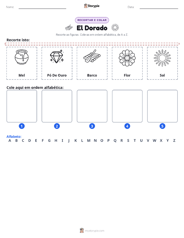 Recortar & Colar Alfabeto