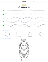 Muisca printable worksheet preview