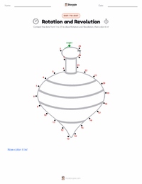 Rotation and Revolution printable worksheet preview