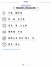Vista previa de la hoja de trabajo imprimible de Rotación y Traslación