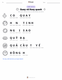 Xem trước tài liệu in sẵn Sự tự quay và Sự quay quanh quỹ đạo