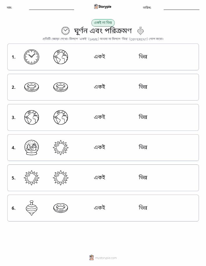 একই বা ভিন্ন