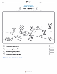 MRI Scanner printable worksheet preview