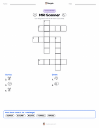 MRI Scanner printable worksheet preview
