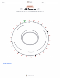MRI Scanner printable worksheet preview