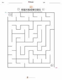核磁共振扫描仪 可打印工作表预览