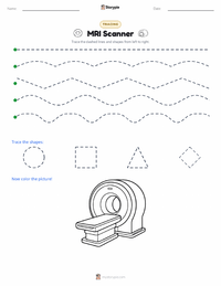 MRI Scanner printable worksheet preview