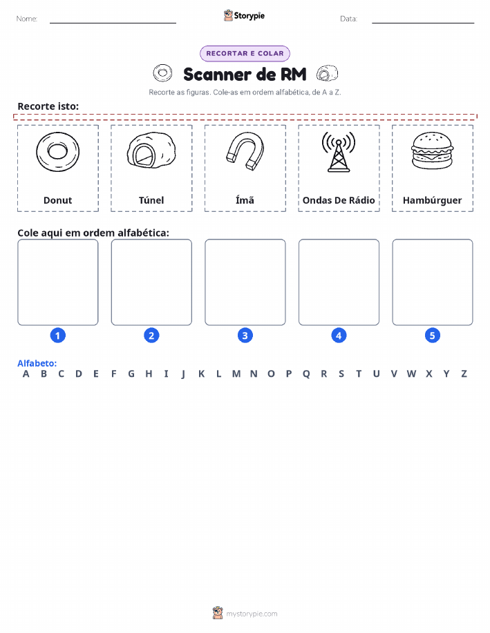 Recortar & Colar Alfabeto
