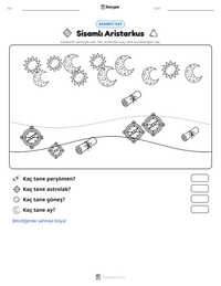 Sisamlı Aristarkus yazdırılabilir çalışma sayfası önizlemesi