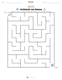 Aristarch von Samos druckbare Arbeitsblatt Vorschau
