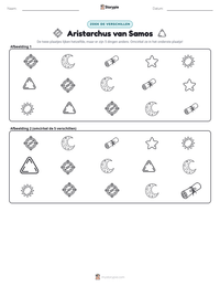 Aristarchus van Samos afdrukbare werkblad voorbeeld