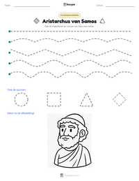 Aristarchus van Samos afdrukbare werkblad voorbeeld