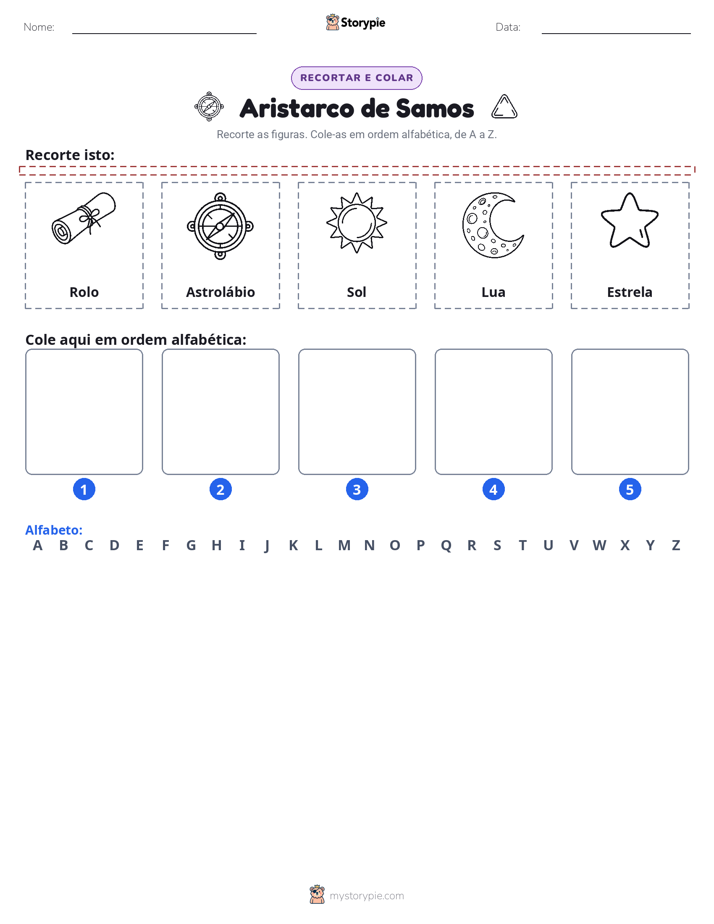 Recortar & Colar Alfabeto