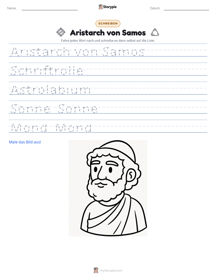 Schreibübung