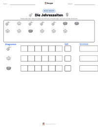 Jahreszeiten druckbare Arbeitsblatt Vorschau