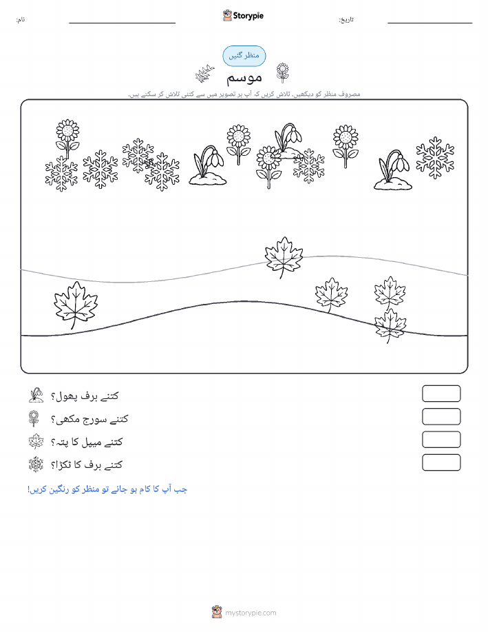 گنتی کا منظر