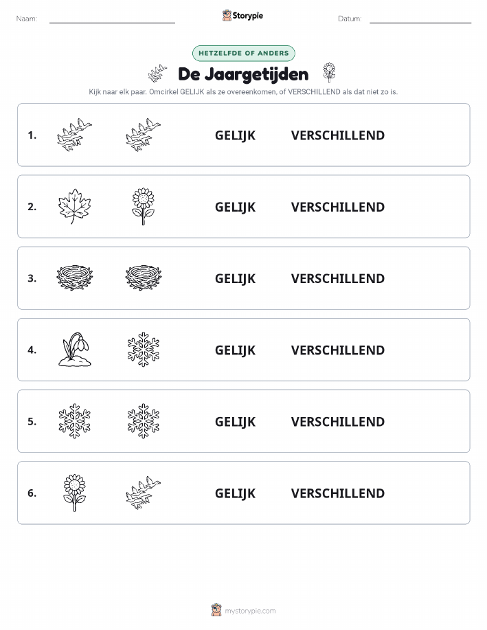 Zelfde of Verschillend