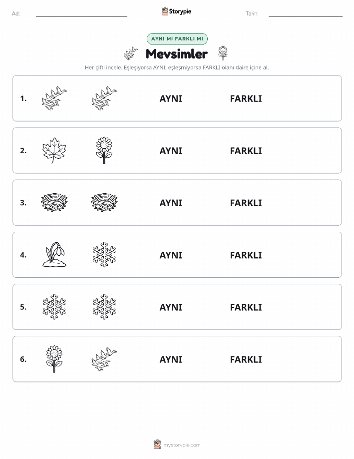 Aynı mı Farklı mı