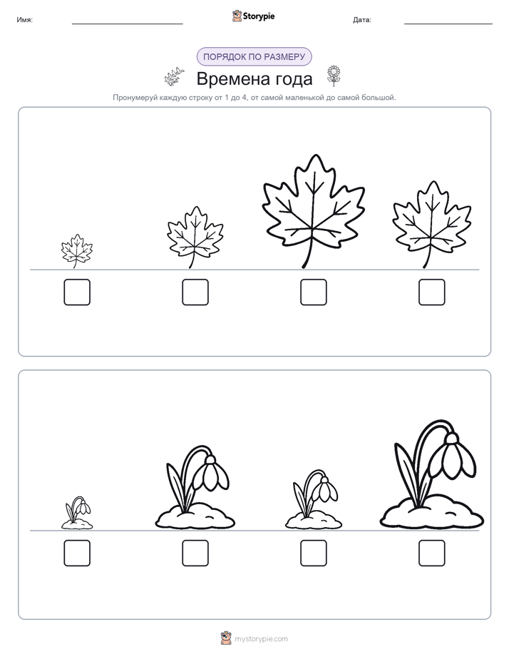 Размеры в порядке