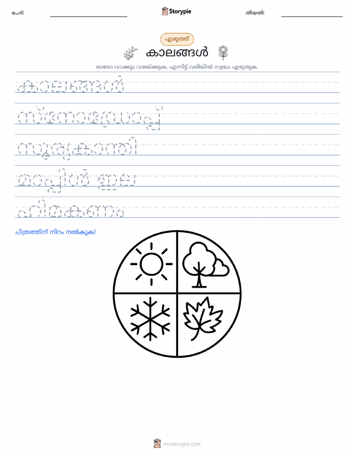 എഴുത്ത് പരിശീലനം