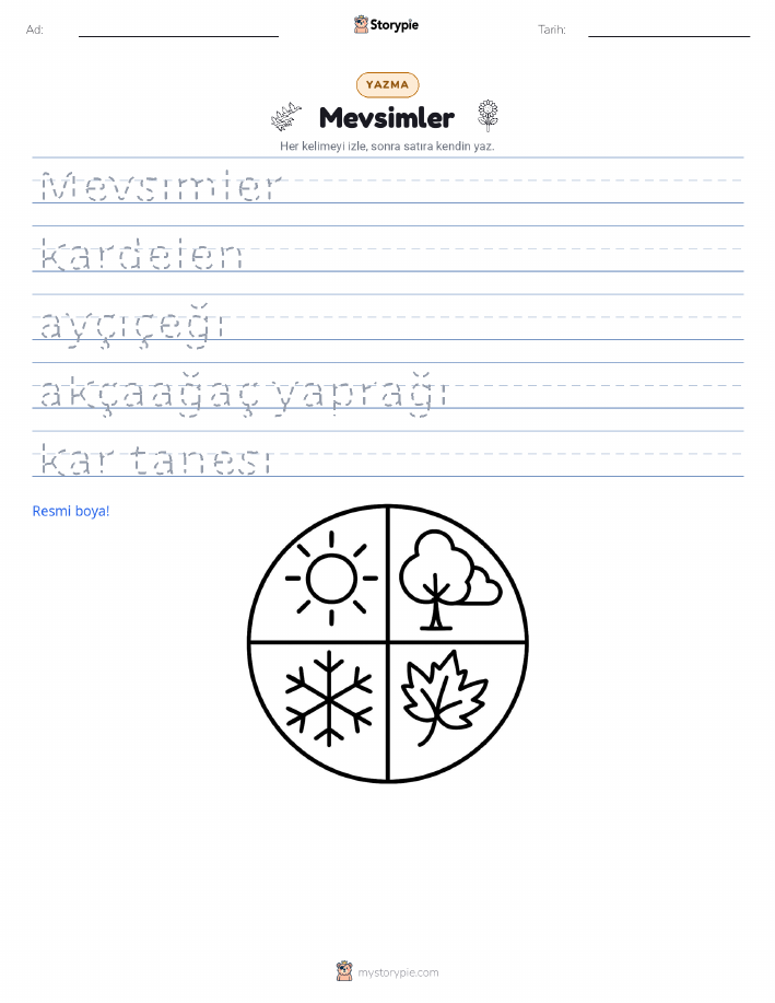 Yazma Pratiği