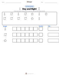 Day and Night printable worksheet preview