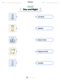 Day and Night printable worksheet for kids