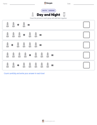 Day and Night printable worksheet preview