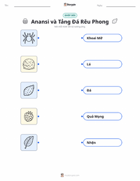 Tài liệu in sẵn Anansi và Tảng đá Phủ Rêu cho trẻ em