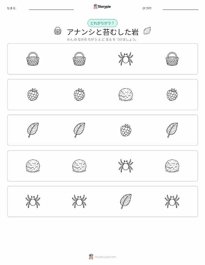 異なるものを見つけよう