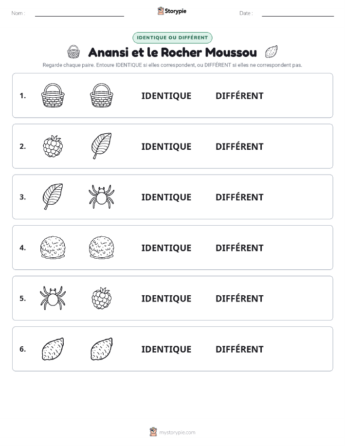 Identique ou Différent