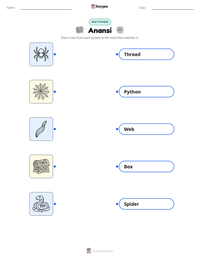 Anansi printable worksheet for kids