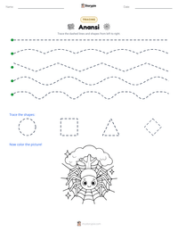 Anansi printable worksheet preview