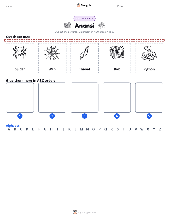 Cut & Paste Alphabet