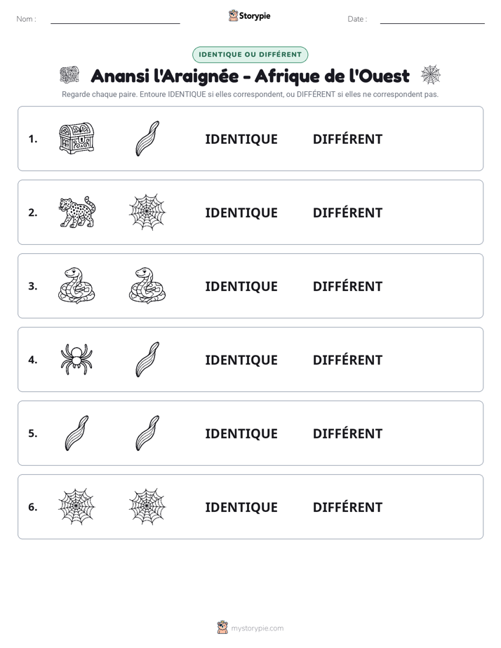 Identique ou Différent