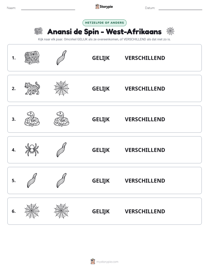 Zelfde of Verschillend