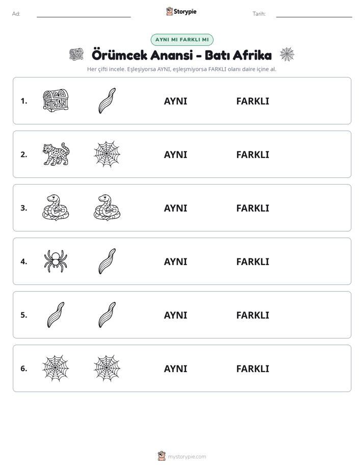 Aynı mı Farklı mı