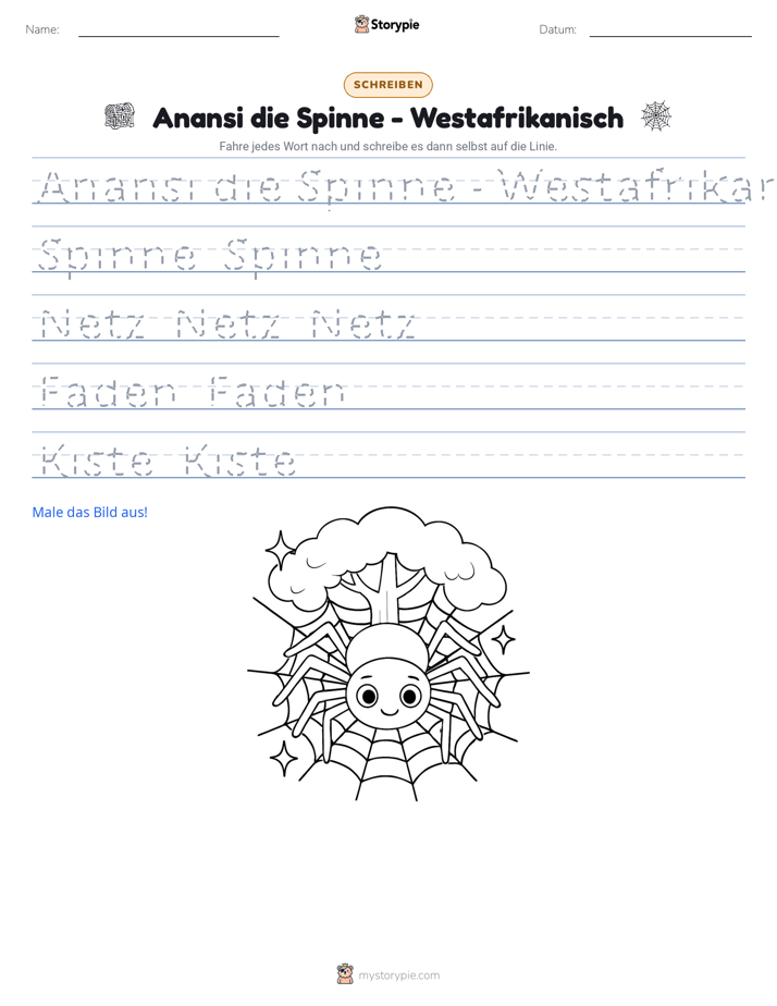 Schreibübung