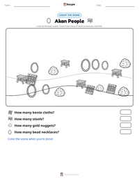 Akan People printable worksheet preview